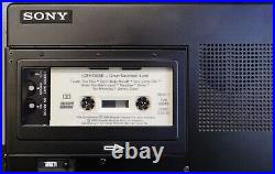 Sony TC-D5 Vintage Portable Stereo Cassette Recorder & Player Serviced