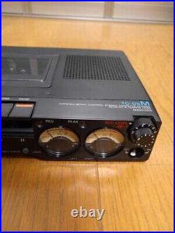 Sony TC-D5M 1980s Vintage Portable Stereo Cassette Recorder Black