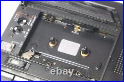 Sony TC-D5M 1980s Vintage Portable Stereo Cassette Recorder Black Excellent