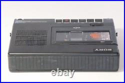 Sony TC-D5M 1980s Vintage Portable Stereo Cassette Recorder Black Excellent