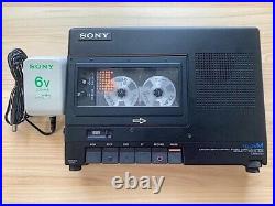 Sony TC-D5M 1980s Vintage Portable Stereo Cassette Recorder Black Used Good Used