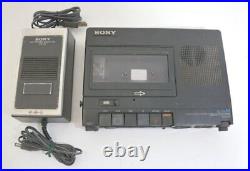 Sony TC-D5M 1980s Vintage Portable Stereo Cassette Recorder Color Black Used