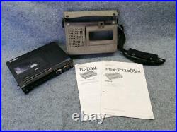 Sony TC-D5M Vintage Portable Stereo Cassette Recorder Black free shipping