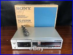 Sony TC-FX705 Cassette Player Recorder Deck Dolby Vintage Japan with Original Box
