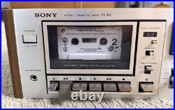 Sony TC-K5 Stereo Cassette Deck Vintage Cassette HiFi Tape Player Working Tested
