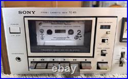 Sony TC-K5 Stereo Cassette Deck Vintage Cassette HiFi Tape Player Working Tested