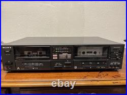 Sony TC-W5 Dual Cassette Deck Stereo Tape Player Recorder Dolby B/C No Remote