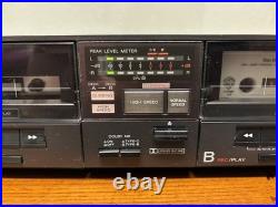 Sony TC-W5 Dual Cassette Deck Stereo Tape Player Recorder Dolby B/C No Remote