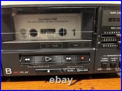 Sony TC-W5 Dual Cassette Deck Stereo Tape Player Recorder Dolby B/C No Remote