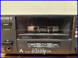 Sony TC-W5 Dual Cassette Deck Stereo Tape Player Recorder Dolby B/C No Remote