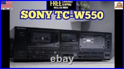 Sony TC-W550 Dual Cassette Deck Tape Recorder Hi Speed Dubbing AMS Vintage Sony TC-W550 Dual Cassette Deck Tape Recorder Hi Speed Dubbing AMS Vintage