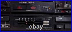 Sony TC-W550 Dual Cassette Deck Tape Recorder Hi Speed Dubbing AMS Vintage Sony TC-W550 Dual Cassette Deck Tape Recorder Hi Speed Dubbing AMS Vintage