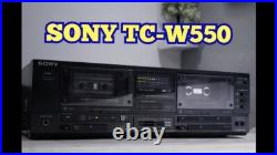 Sony TC-W550 Dual Cassette Deck Tape Recorder Hi Speed Dubbing AMS Vintage Sony TC-W550 Dual Cassette Deck Tape Recorder Hi Speed Dubbing AMS Vintage