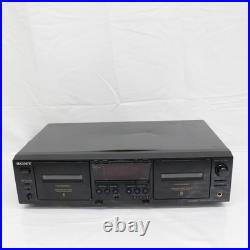 Sony TC-WE475 Vintage Dual Cassette Deck Serviced With Belts Dolby HX Working