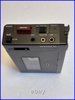 Sony TCM-100B Pressman Cassette Corder Portable Recorder Tested Vintage
