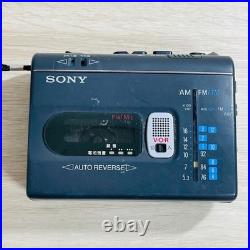 Sony TCM-F59 Vintage Portable Radio Cassette Recorder Working Japan Rare
