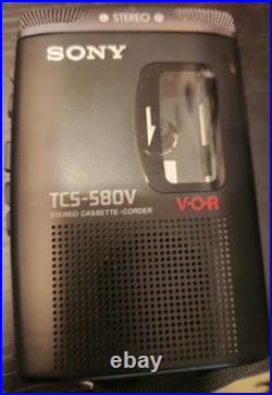 Sony TCS-580V Vintage Stereo Cassette-Corder vor Tested Working