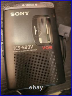 Sony TCS-580V Vintage Stereo Cassette-Corder vor Tested Working