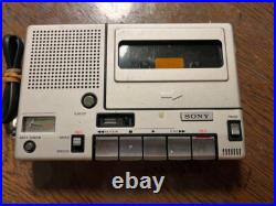 Sony Tc-1100 Portable Cassette Recorder Silver Vintage Junk JAPAN