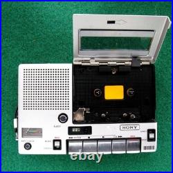 Sony Tc-1100 Portable Cassette Recorder Vintage Operation confirmed Japan