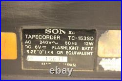 Sony Tc-153sd Compact Portable Cassette Recorder Vintage 1975 Spare & Repair