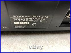 Sony Vintage Betamax Video Cassette Recorder Player SLO-325 BetaPARTS & REPAIR