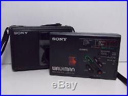 Sony WM-D3 Walkman Vintage Cassette Recorder Japan Professional With Case TESTED