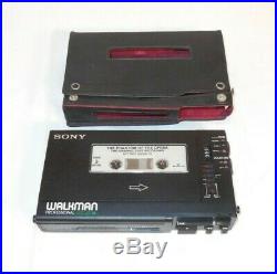 Sony WM D6 Walkman Professional Cassette Player & Recorder withCase Rare Vintage