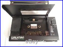 Sony WM D6 Walkman Professional Cassette Player & Recorder withCase Rare Vintage