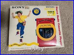 Sony WM-F3050 Sony WALKMAN radio cassette player with box VINTAGE toy Un-Used