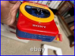 Sony WM-F3050 Sony WALKMAN radio cassette player with box VINTAGE toy Un-Used