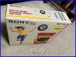 Sony WM-F3050 Sony WALKMAN radio cassette player with box VINTAGE toy Un-Used