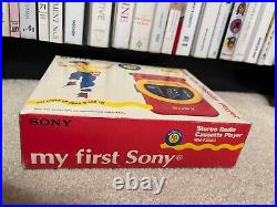 Sony WM-F3050 Sony WALKMAN radio cassette player with box VINTAGE toy Un-Used