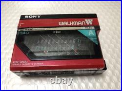 Sony WM-W800 Walkman Dual Cassette Player Recorder Vintage Portable Working JP