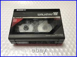 Sony WM-W800 Walkman Dual Cassette Player Recorder Vintage Portable Working JP