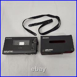 Sony Walkman Professional WM-D6 Cassette Recorder Case Strap Vintage For Repair