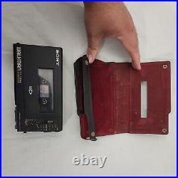 Sony Walkman Professional WM-D6C Cassette Recorder With Case Vintage For Repair