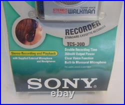 Sony Walkman TCS-30D Stereo Cassette Player Pressman Voice Recorder TCS 30D VTG