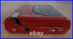 Sony Walkman WM-50 Red Vintage Cassette Player Retro Portable Audio Japan