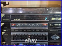 Soundesign 6871 AM/FM Cassette Turntable Stereo Wide Range Speakers, Cabinet VTG