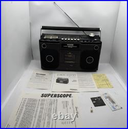 Superscope CRS-2200 Marantz Boombox AM/FM Stereo Cassette Recorder Vintage 1970s