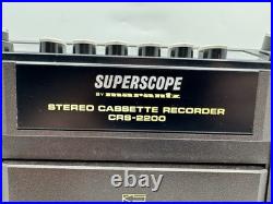 Superscope CRS-2200 Marantz Boombox AM/FM Stereo Cassette Recorder Vintage 1970s