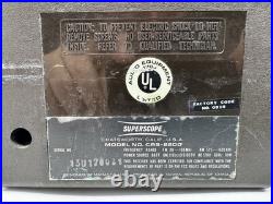 Superscope CRS-2200 Marantz Boombox AM/FM Stereo Cassette Recorder Vintage 1970s