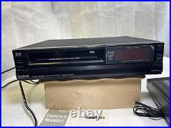 Symphonic 6300 VHS Video Cassette Recorder RARE & Vintage With Manual & Rewinder