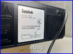 Symphonic 6300 VHS Video Cassette Recorder RARE & Vintage With Manual & Rewinder