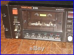 TASCAM 238 Syncaset with90 Day Warranty 8 Track Cassette Recorder Vintage MIJ TEAC