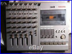 TASCAM 424 Portastudio Vintage 4 Track Recorder With P/S and New Cassette tape