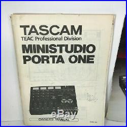 TASCAM Vintage Porta One Ministudio 4-Track Cassette Recorder Read Description