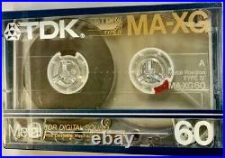 TDK MA-XG 60 min Metal Bias Vintage Blank Audio Cassette Tape 1986 RARE