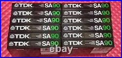 TDK SA-90 High Bias Type II Cassette Tapes (12) Vintage 1985 New-Sealed